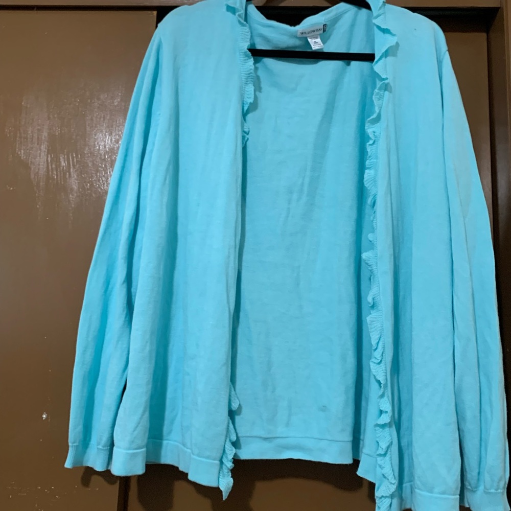 4x Robins Egg Blue Knit Sweater
